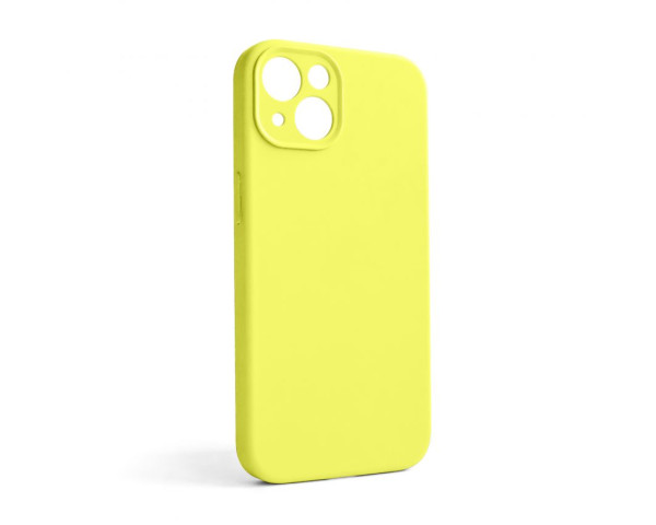Чехол Full Silicone Case для Apple iPhone 13 flash lime (41) закрытая камера (без логотипа)