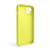 Чехол Full Silicone Case для Apple iPhone 13 flash lime (41) закрытая камера (без логотипа)