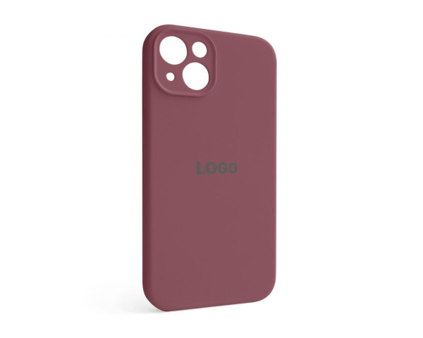 Чохол Full Silicone Case для Apple iPhone 13 maroon (42) закрита камера