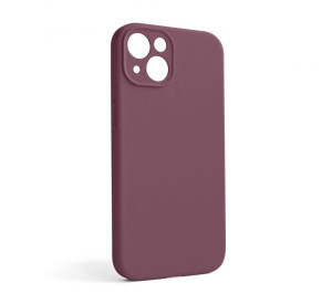 Чохол Full Silicone Case для Apple iPhone 13 maroon (42) закрита камера (без логотипу)