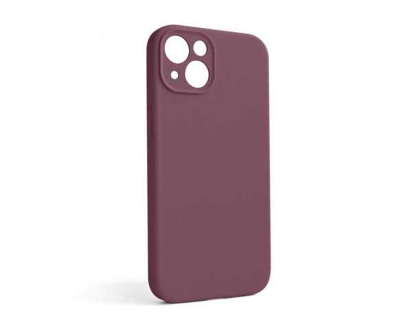 Чехол Full Silicone Case для Apple iPhone 13 maroon (42) закрытая камера (без логотипа)