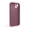 Чехол Full Silicone Case для Apple iPhone 13 maroon (42) закрытая камера (без логотипа)