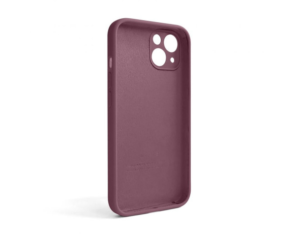 Чехол Full Silicone Case для Apple iPhone 13 maroon (42) закрытая камера (без логотипа)