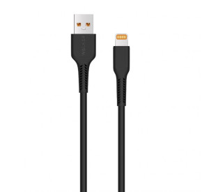 Кабель USB WALKER C315 Lightning black