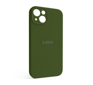 Чохол Full Silicone Case для Apple iPhone 13 army green (45) закрита камера