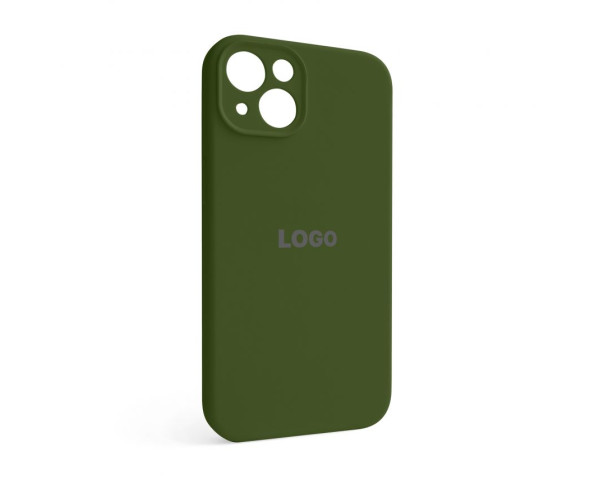 Чохол Full Silicone Case для Apple iPhone 13 army green (45) закрита камера