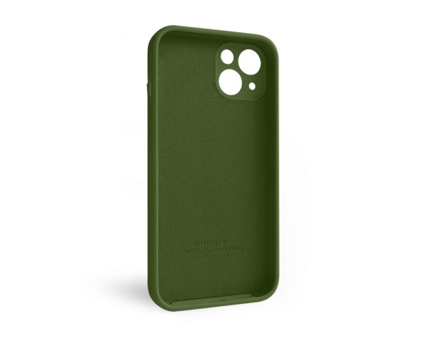Чохол Full Silicone Case для Apple iPhone 13 army green (45) закрита камера