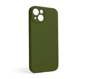 Чохол Full Silicone Case для Apple iPhone 13 army green (45) закрита камера (без логотипу)