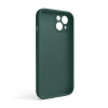 Чохол Full Silicone Case для Apple iPhone 13 pine green (55) закрита камера (без логотипу)
