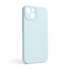 Чохол Full Silicone Case для Apple iPhone 13 sky blue (58) закрита камера (без логотипу)