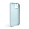 Чохол Full Silicone Case для Apple iPhone 13 sky blue (58) закрита камера (без логотипу)
