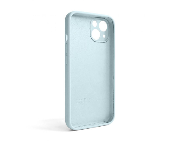 Чохол Full Silicone Case для Apple iPhone 13 sky blue (58) закрита камера (без логотипу)