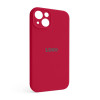 Чохол Full Silicone Case для Apple iPhone 13 pomegranate (59) закрита камера