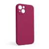 Чохол Full Silicone Case для Apple iPhone 13 pomegranate (59) закрита камера (без логотипу)