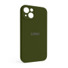 Чехол Full Silicone Case для Apple iPhone 13 forest green (63) закрытая камера