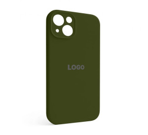 Чехол Full Silicone Case для Apple iPhone 13 forest green (63) закрытая камера