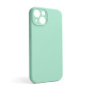 Чохол Full Silicone Case для Apple iPhone 13 new blue (67) закрита камера (без логотипу)