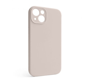 Чехол Full Silicone Case для Apple iPhone 13 grey pink (73) закрытая камера (без логотипа)