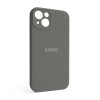 Чохол Full Silicone Case для Apple iPhone 13 titanium grey (74) закрита камера