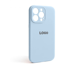 Чехол Full Silicone Case для Apple iPhone 13 Pro light blue (05) закрытая камера