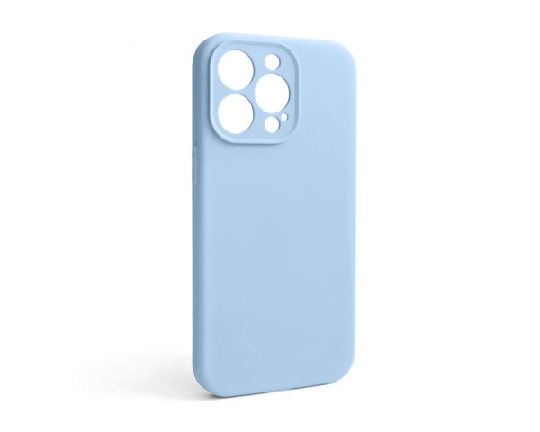 Чохол Full Silicone Case для Apple iPhone 13 Pro light blue (05) закрита камера (без логотипу)