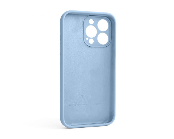 Чохол Full Silicone Case для Apple iPhone 13 Pro light blue (05) закрита камера (без логотипу)