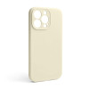 Чохол Full Silicone Case для Apple iPhone 13 Pro antique white (10) закрита камера (без логотипу)