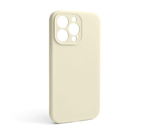 Чохол Full Silicone Case для Apple iPhone 13 Pro antique white (10) закрита камера (без логотипу)