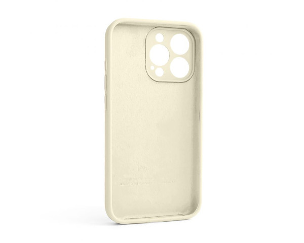 Чохол Full Silicone Case для Apple iPhone 13 Pro antique white (10) закрита камера (без логотипу)