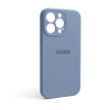 Чехол Full Silicone Case для Apple iPhone 13 Pro lavender grey (28) закрытая камера