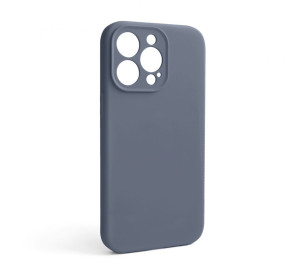 Чехол Full Silicone Case для Apple iPhone 13 Pro lavender grey (28) закрытая камера (без логотипа)