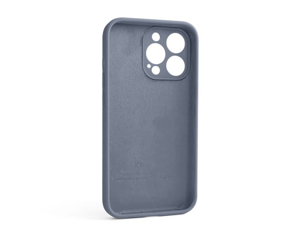 Чохол Full Silicone Case для Apple iPhone 13 Pro lavender grey (28) закрита камера (без логотипу)