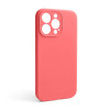 Чехол Full Silicone Case для Apple iPhone 13 Pro peach (30) закрытая камера (без логотипа)
