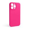 Чохол Full Silicone Case для Apple iPhone 13 Pro shiny pink (38) закрита камера (без логотипу)