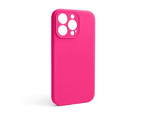 Чохол Full Silicone Case для Apple iPhone 13 Pro shiny pink (38) закрита камера (без логотипу)