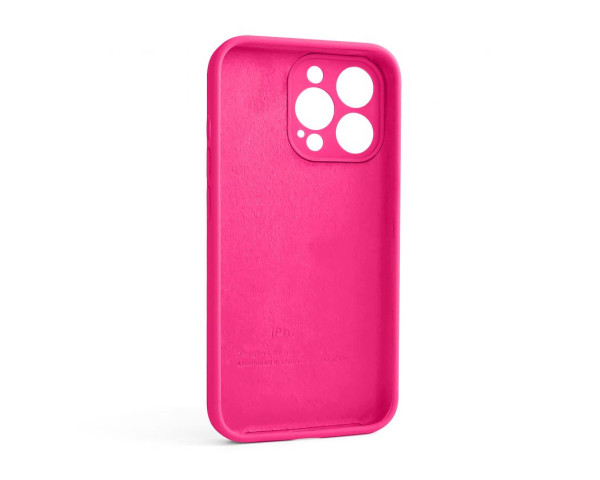 Чохол Full Silicone Case для Apple iPhone 13 Pro shiny pink (38) закрита камера (без логотипу)