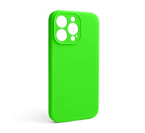 Чохол Full Silicone Case для Apple iPhone 13 Pro shiny green (40) закрита камера (без логотипу)