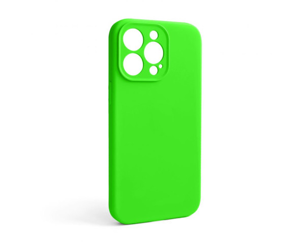Чохол Full Silicone Case для Apple iPhone 13 Pro shiny green (40) закрита камера (без логотипу)