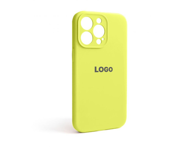 Чехол Full Silicone Case для Apple iPhone 13 Pro flash lime (41) закрытая камера