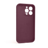 Чохол Full Silicone Case для Apple iPhone 13 Pro maroon (42) закрита камера