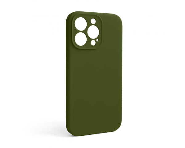 Чохол Full Silicone Case для Apple iPhone 13 Pro army green (45) закрита камера (без логотипу)