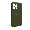 Чехол Full Silicone Case для Apple iPhone 13 Pro forest green (63) закрытая камера