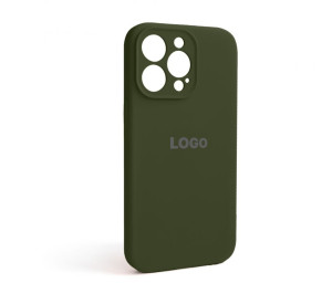 Чехол Full Silicone Case для Apple iPhone 13 Pro forest green (63) закрытая камера