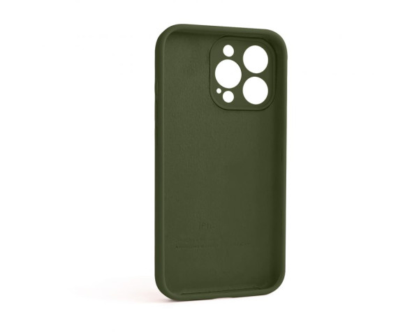 Чехол Full Silicone Case для Apple iPhone 13 Pro forest green (63) закрытая камера