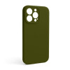 Чехол Full Silicone Case для Apple iPhone 13 Pro forest green (63) закрытая камера (без логотипа)