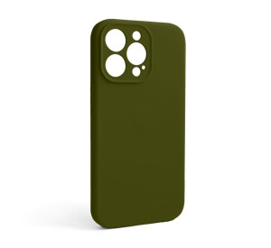 Чехол Full Silicone Case для Apple iPhone 13 Pro forest green (63) закрытая камера (без логотипа)
