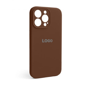 Чохол Full Silicone Case для Apple iPhone 13 Pro dark brown (75) закрита камера