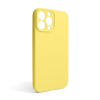 Чехол Full Silicone Case для Apple iPhone 13 Pro Max yellow (04) закрытая камера (без логотипа)