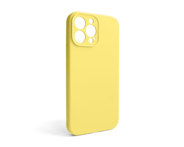 Чехол Full Silicone Case для Apple iPhone 13 Pro Max yellow (04) закрытая камера (без логотипа)