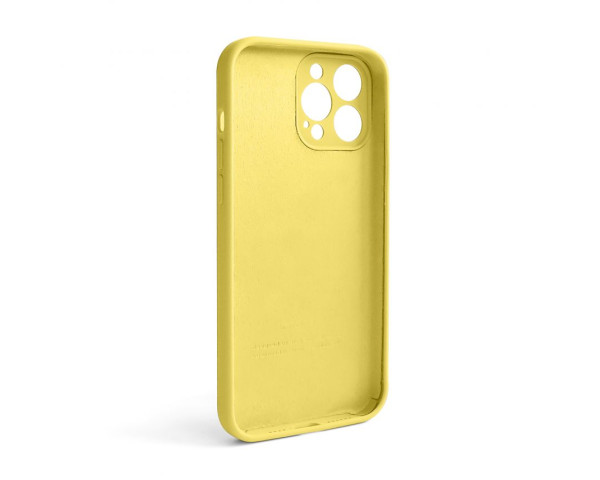 Чехол Full Silicone Case для Apple iPhone 13 Pro Max yellow (04) закрытая камера (без логотипа)